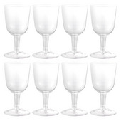 Dzidra ūdens vienreizējās lietošanas šampanieša flautas Plastmasas glāzes Mirdzoši krūzes Praktisks mazs deserts