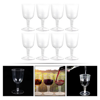 Прозрачна вода Флейти за шампанско за еднократна употреба Пластмасови чаши Блестящи чаши Практичен малък десерт