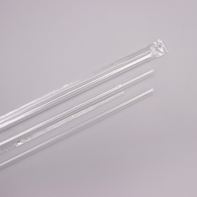 Eldobható műanyag szívószálak 8 mm-es egyedi csomagolású fekete zöld szívószálak 100 DB Smoothie joghurtos egyenes szívószálak