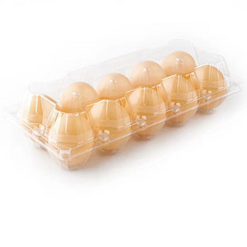 10 БР./Опаковка Празна прозрачна пластмасова кутия за опаковане на яйца за еднократна употреба с 4/6/8/10/12 дупки Направи си сам домашен декор