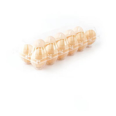 10 vnt / pakuotė tuščia permatoma vienkartinė plastikinė kiaušinių pakavimo dėžutė su 4/6/8/10/12 skylutėmis, „pasidaryk pats“ namų dekoras