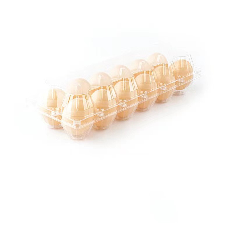 10 vnt / pakuotė tuščia permatoma vienkartinė plastikinė kiaušinių pakavimo dėžutė su 4/6/8/10/12 skylutėmis, „pasidaryk pats“ namų dekoras