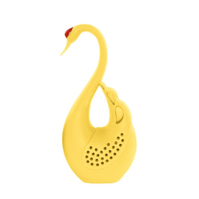 Interesants silikona tējas sietiņš Gudrs gulbja formas pārnēsājams tējas filtrs Brūvēšanas tējkannas pagatavošana Virtuves piederumi R7UB