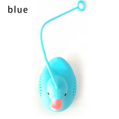Duck Shape Tea Infuser Szilikon Teaszűrők Konyhai Kiegészítők Laza Levél Diffúzor 1Db Aranyos Rajzfilm Élelmiszer-Újrafelhasználható