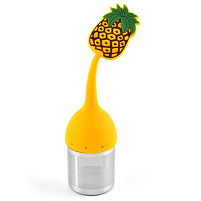 Filtru de ceai din silicon Flamingo Difuzor Filtru de ceai Pliculete de ceai de ananas Kiwi Infuzor de plante Consumabile pentru băuturi Instrument de ceai pentru casă