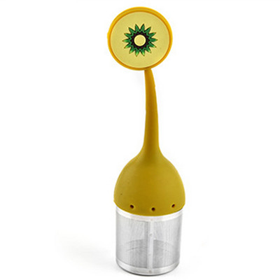 Filtru de ceai din silicon Flamingo Difuzor Filtru de ceai Pliculete de ceai de ananas Kiwi Infuzor de plante Consumabile pentru băuturi Instrument de ceai pentru casă
