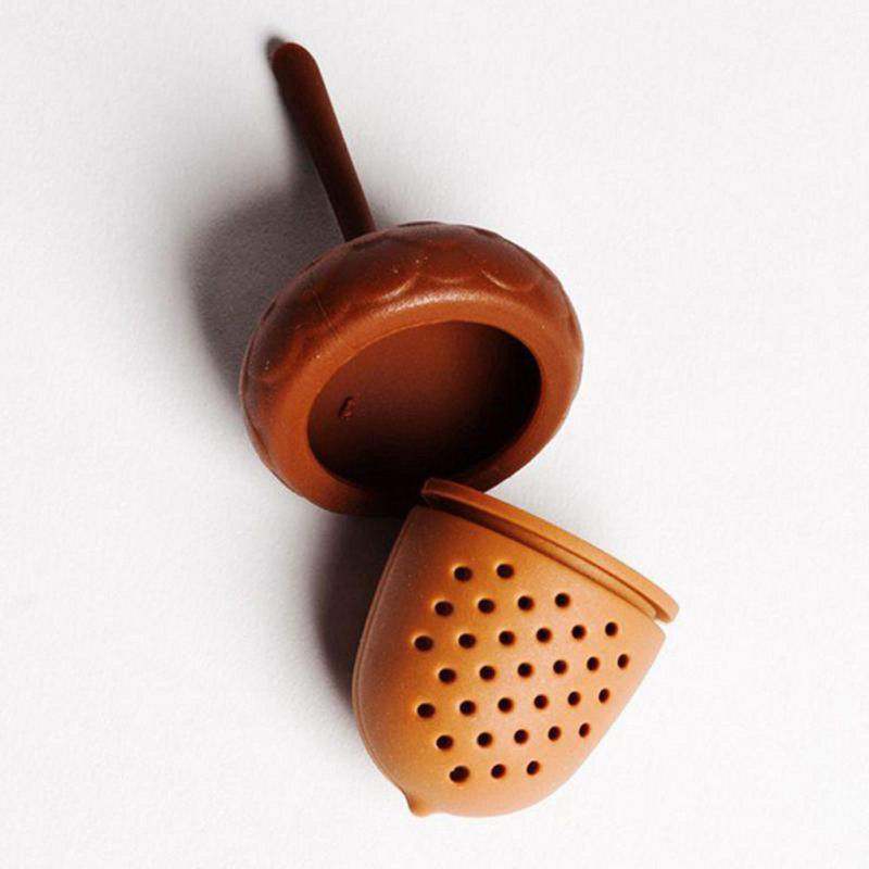 Două tipuri de mini conuri de pin creativ, în formă de infuzor de ceai, strecurătoare de ceai din silicon, suport reutilizabil pentru plicuri de ceai pentru băuturi