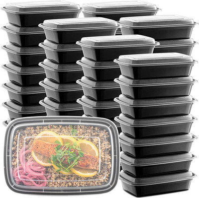 10 бр. Еднократни пластмасови контейнери за храна Плодова салата Bento Box Prep Кутии за съхранение Кутии за обяд Ресторантски консумативи за хранене в микровълнова фурна