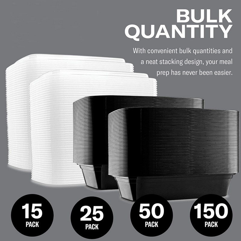 10 vnt. vienkartiniai plastikiniai maisto konteineriai vaisių salotos „Bento Box“ paruošimo laikymo pietų dėžutės, mikrobangų krosnelėje naudojamų patiekalų restorano reikmenys