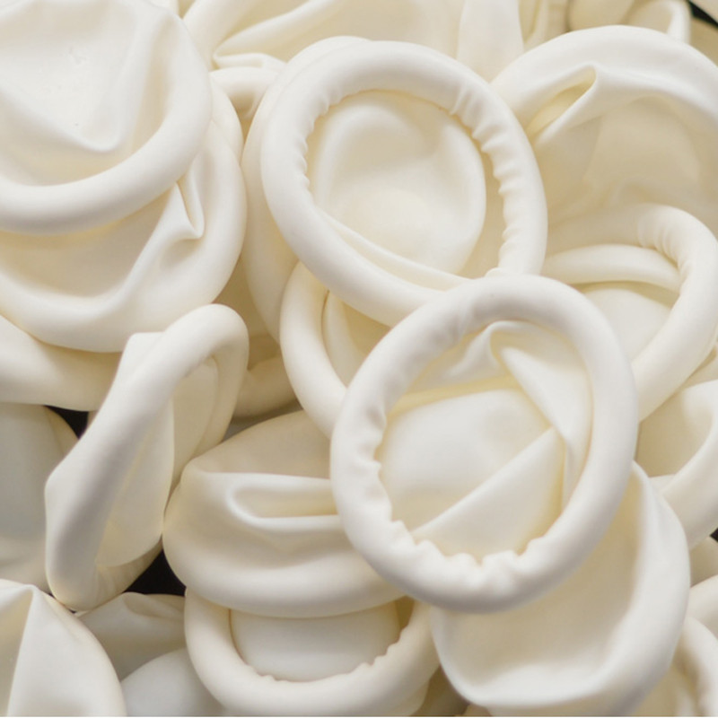 100 vnt. natūralaus kaučiuko vienkartinės pirštinės, pirštų lovelės, neslystančios, antistatinės pirštų galiukų apsaugos pirštinės, baltos pirštų dangos, nagų įrankis