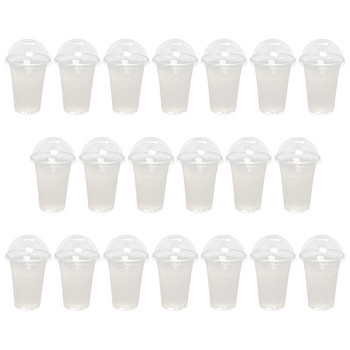 Чаши Пластмасова бутилка за еднократна употреба Чаша за сок Плодов чай Кафе Прозрачен капак Капаци Балон Студен десерт Млечен шейк Млечна напитка Купол за напитки