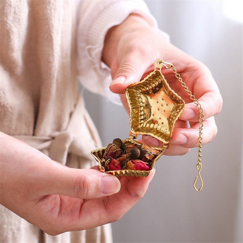 Creative Food-grade 304 nerūsējošā tērauda tējas uzliets pārnēsājams tējkanna stila tējas filtrs Karstumizturīgs tējas sietiņš filtra tējas rīks