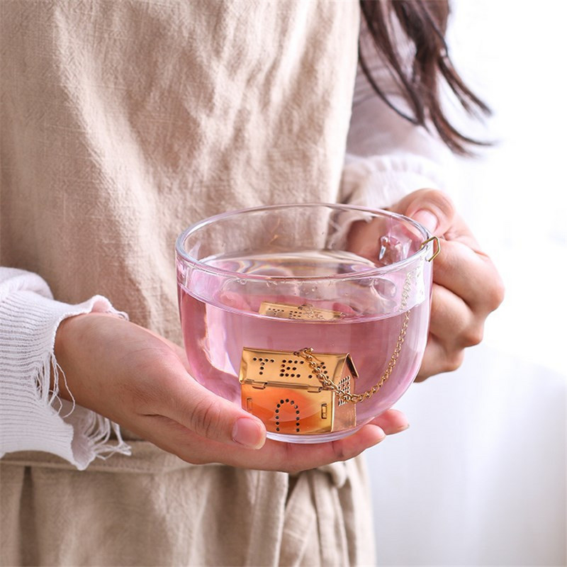 Creative Food-grade 304 nerūsējošā tērauda tējas uzliets pārnēsājams tējkanna stila tējas filtrs Karstumizturīgs tējas sietiņš filtra tējas rīks