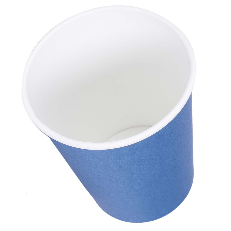 40 gab. papīra krūzes (9Oz) — vienkrāsainas, vienkrāsainas dzimšanas dienas svinību galda piederumi, 20 gab zilas un 20 dzeltenas