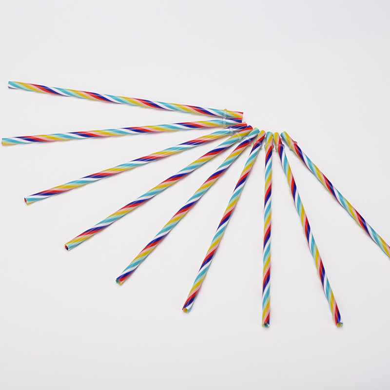 1 gab. Plastmasas atkārtoti lietojami varavīksnes salmiņi Necaurspīdīgi dzeramo salmiņi Eko kokteiļu salmiņi 16 unces 24 unces krūzītēm