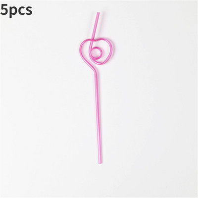 5gab Smieklīgi mīkstas plastmasas cirtaini cilpas salmiņi unikāli elastīgi dzeramā caurule bērnu ballīšu bāra piederumi Alus krāsains mājas brūvējums Kawaii