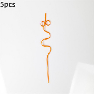 5gab Smieklīgi mīkstas plastmasas cirtaini cilpas salmiņi unikāli elastīgi dzeramā caurule bērnu ballīšu bāra piederumi Alus krāsains mājas brūvējums Kawaii