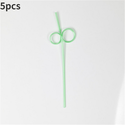 5gab Smieklīgi mīkstas plastmasas cirtaini cilpas salmiņi unikāli elastīgi dzeramā caurule bērnu ballīšu bāra piederumi Alus krāsains mājas brūvējums Kawaii