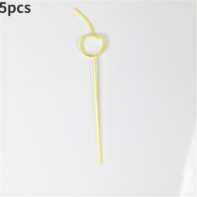 5gab Smieklīgi mīkstas plastmasas cirtaini cilpas salmiņi unikāli elastīgi dzeramā caurule bērnu ballīšu bāra piederumi Alus krāsains mājas brūvējums Kawaii