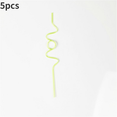 5gab Smieklīgi mīkstas plastmasas cirtaini cilpas salmiņi unikāli elastīgi dzeramā caurule bērnu ballīšu bāra piederumi Alus krāsains mājas brūvējums Kawaii