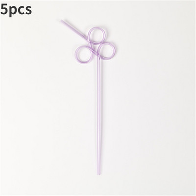 5gab Smieklīgi mīkstas plastmasas cirtaini cilpas salmiņi unikāli elastīgi dzeramā caurule bērnu ballīšu bāra piederumi Alus krāsains mājas brūvējums Kawaii