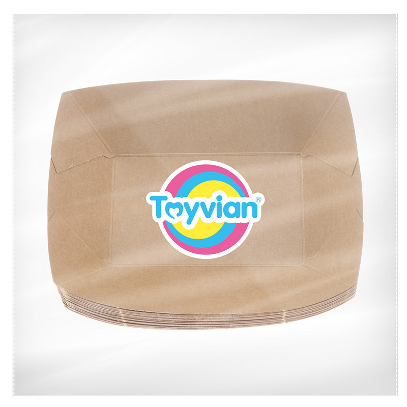 Komposta konteiners Pārtikas kastīte Pasniegšanas laivas Pārtikas Kartona Vienreizējās lietošanas pārtikas paplātes Ķīniešu izņemšanas kastes