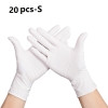 20 tk nitriilkindad ühekordsed kindad, lateksivabad majapidamislabori jaoks butüronitriilkindad kõrge elastsusega kaitsekindad
