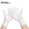 20 tk nitriilkindad ühekordsed kindad, lateksivabad majapidamislabori jaoks butüronitriilkindad kõrge elastsusega kaitsekindad