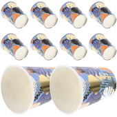 10 gab. Pasniegšanas piederumi Krūzīte ballītei piena krūzes pārnēsājamas dzeršanas daudzfunkcionālas dzērienu papīra sulas iepakošanas bankets