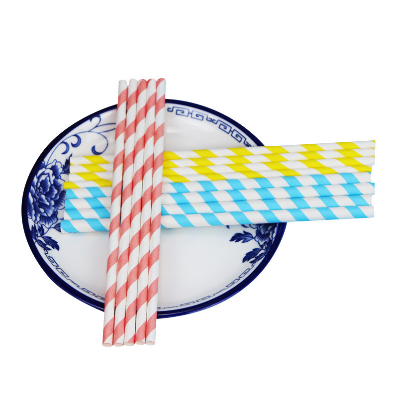 Piecstaru zvaigznes svītrains punktu zīdējs Papīra salmu ballīte Vienreizlietojami salmiņi Dzert Piens Tējas Salmiņi