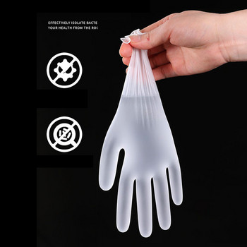 100 броя хранителни пластмасови ръкавици за еднократна употреба Кухненски аксесоари за ресторант Барбекю парти консумативи