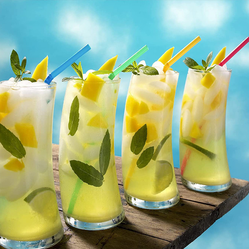 300 vnt./pak. Vienkartiniai plastikiniai gėrimo šiaudeliai Neoninės spalvos lankstomi kokteilių šiaudeliai Gimtadienio vestuvių šiaudeliai vakarėlio reikmenys