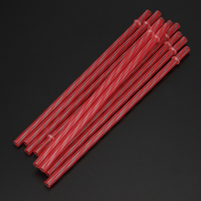 Paie de băut cu dungi tari, reutilizabile, colorate, decorațiuni pentru petrecerea de nuntă, bară de instrumente din plastic, pentru băut, paie curcubeu, accesorii pentru casă