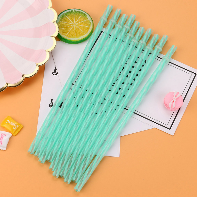 Paie de băut cu dungi tari, reutilizabile, colorate, decorațiuni pentru petrecerea de nuntă, bară de instrumente din plastic, pentru băut, paie curcubeu, accesorii pentru casă