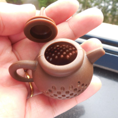 1 buc. strecurătoare de ceai reutilizabilă, cu infuzor de ceai în formă de ceainic, strecurătoare de ceai din silicon, cu filtru de frunze, difuzor, articole de ceai, infuzoare de ceai