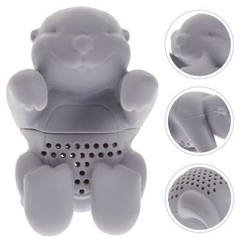 Tea Loose Infuser Силиконова цедка Филтър Leaf Steeper Diffuser Set Животни Infusers Чаша Многократна употреба Сладка форма Чаша Цедки за саксии