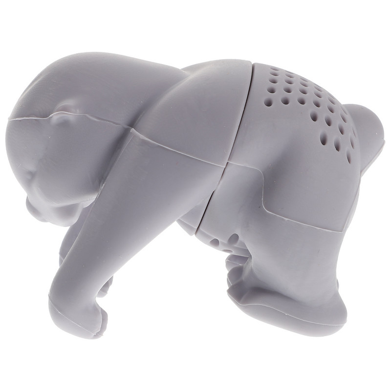 Tējas brīvs infuzētājs Silikona sietiņš Filtrs Lapas Stāvāks Izkliedētājs Komplekts Dzīvnieku infūzijas krūze Atkārtoti lietojama jaukas formas krūzes sietiņi