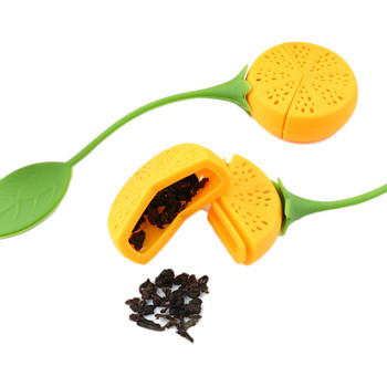 5 стила Силиконова цедка за чай Ягода Лимон Дизайн Насипна торбичка за цедка на листа от чай Билкови подправки Инфузер за чай Филтърни инструменти