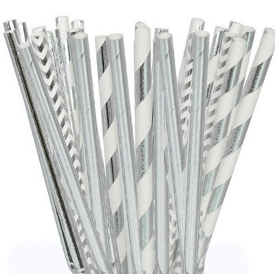 Pai de hârtie pentru petrecere Pai de aur Decor de nuntă pentru ziua de naștere Pai de petrecere pentru băuturi Decor pentru ziua Îndrăgostiților