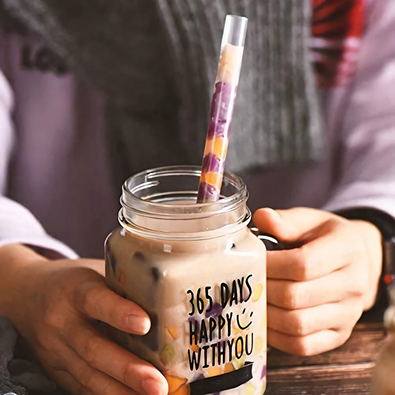 100 gab vienreizlietojami salmiņi plati piena tējas piena kokteilis plastmasas caurspīdīgi dzeramo salmiņi kāzu ballīšu piederumiem bāra piederumi