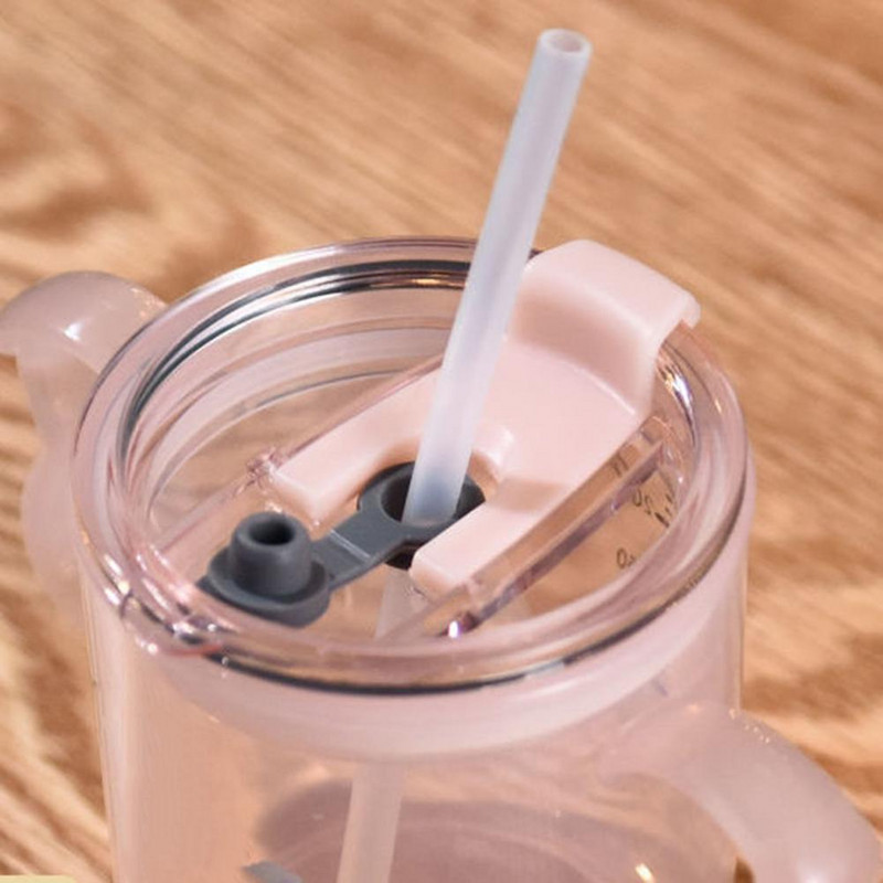 2gab/3gab Salmiņi Caurspīdīgi vārāmi ūdens salmiņi Silīcija Universālie salmiņi ar Tīrīšanas suku Dzeramo salmiņu krūzes piederumi