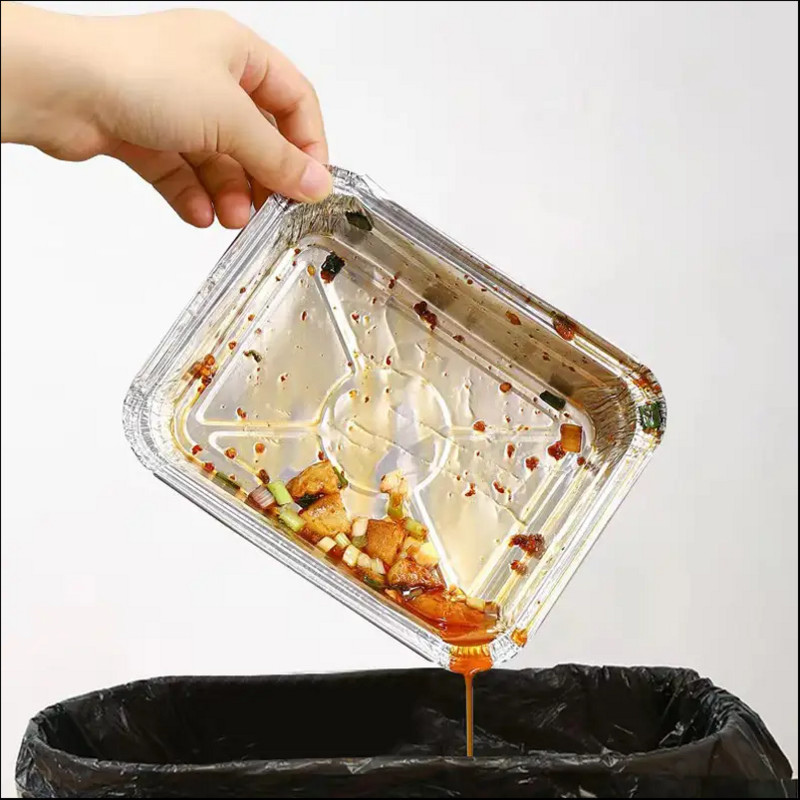 Kepimo folija išsinešimui Aliuminio keptuvės laikymo keptuvės Pyragų talpyklė Kepimo folija Vienkartiniai indai, skirti mėsai duonai