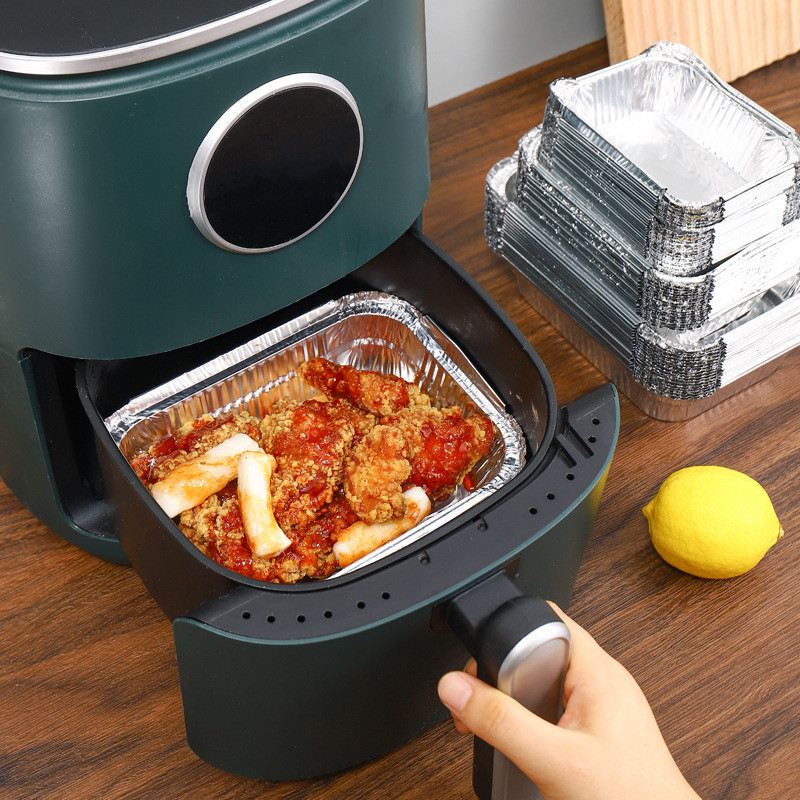 Kepimo folija išsinešimui Aliuminio keptuvės laikymo keptuvės Pyragų talpyklė Kepimo folija Vienkartiniai indai, skirti mėsai duonai