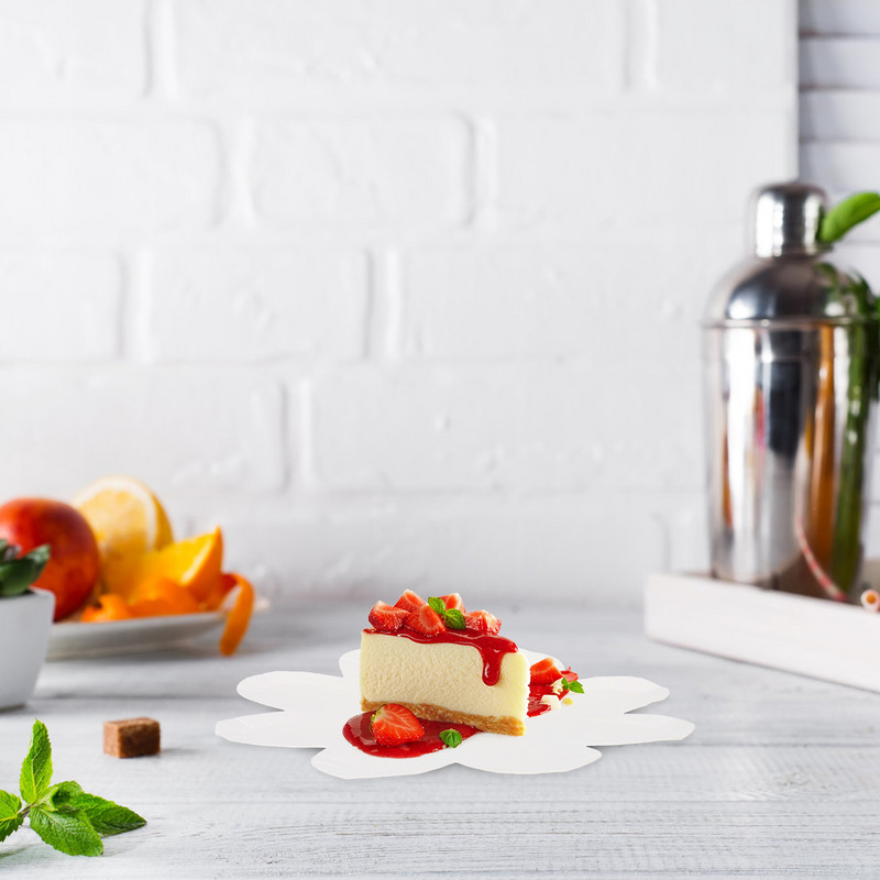 20 τμχ Νυφικά χάρτινα πιάτα ντουζιέρας Παιδικά πάρτι μιας χρήσης Floral μαχαιροπίρουνα σε σχήμα λουλουδιού Σετ σερβίτσιο Βραδινό Μαργαρίτα