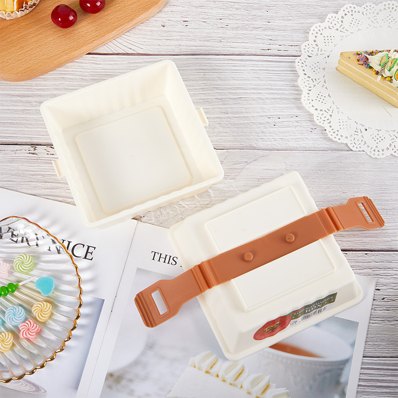 Pārnēsājama burgeru uzglabāšanas kaste Hamburgera sviestmaižu augļu pusdienu kaste ceļojumu virtuves mikroviļņu ledusskapis