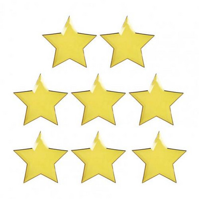 8db/szett eldobható papírtányér csillag alakú partitányérok Élénk színű étkészlet esküvői piknikhez Születésnapi platos levehető