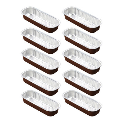 Vienreizējās lietošanas alumīnija folijas skārda kaste Kvadrātveida alumīnija folijas kārba cepšanai krāsaina skārda papīra kaste