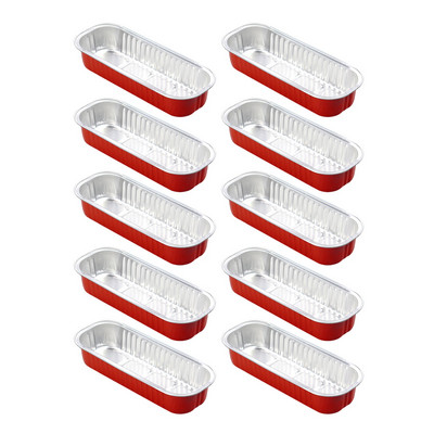 Vienreizējās lietošanas alumīnija folijas skārda kaste Kvadrātveida alumīnija folijas kārba cepšanai krāsaina skārda papīra kaste