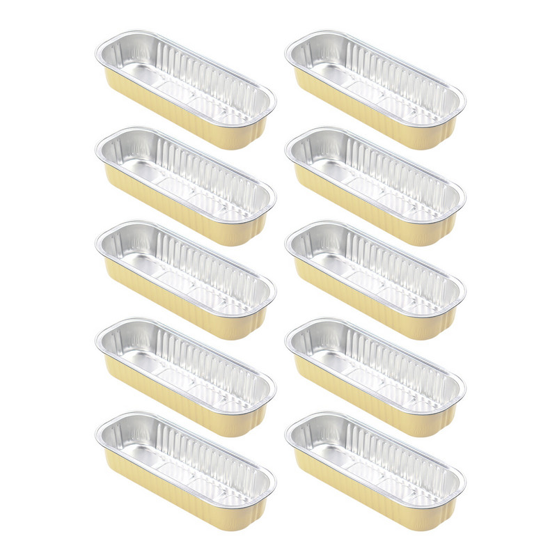 Vienreizējās lietošanas alumīnija folijas skārda kaste Kvadrātveida alumīnija folijas kārba cepšanai krāsaina skārda papīra kaste