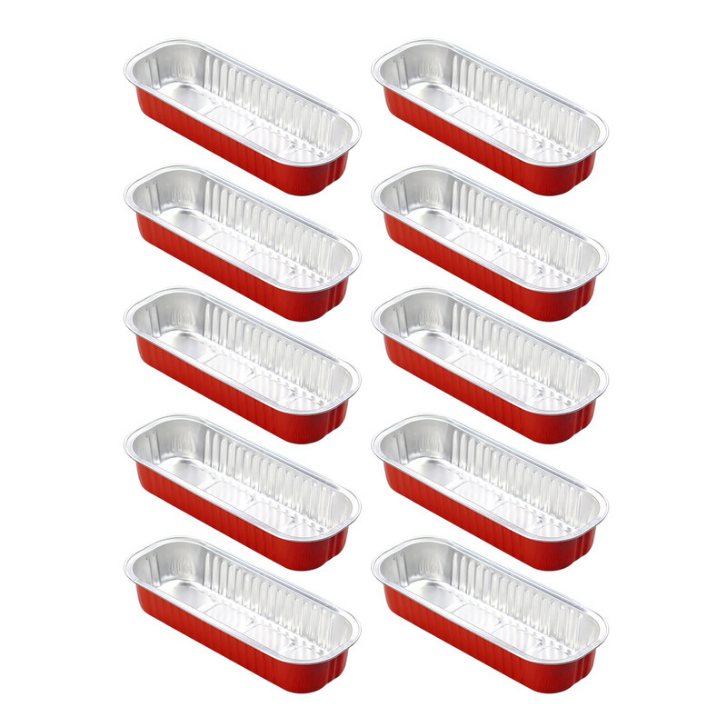 Vienreizējās lietošanas alumīnija folijas skārda kaste Kvadrātveida alumīnija folijas kārba cepšanai krāsaina skārda papīra kaste